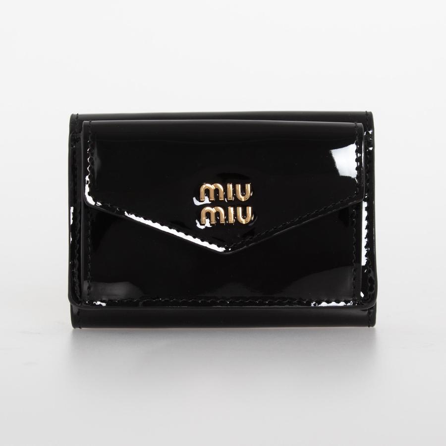 【新品】ミュウミュウ（MIUMIU）ブラック レザー 長財布 セール 27%OFF】ミュウミュウ Miu Miu ミュウミュウ 長財布