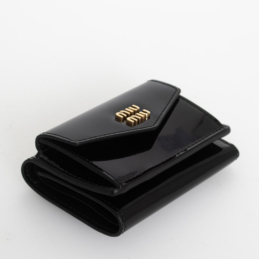 ミュウミュウ MIU MIU 財布 レディース 三つ折り財布 PATENT SMALL LEATHER WALLET パテントレザー 5MH021 069｜chgardens｜03