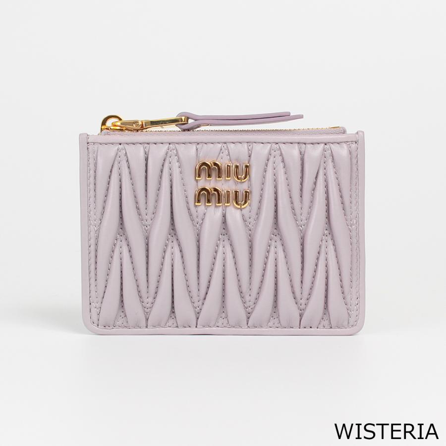 ミュウミュウ MIU MIU 財布 カードケース/コインケース MATELASSE NAPPA LEATHER CARD HOLDER マテラッセ ナッパレザー カードホルダー レディース 5MC093 AFPPの画像