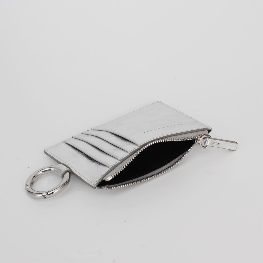 【美品】  Maison Margiela / メゾンマルジェラ | 型押し ペイント加工 フラグメント  カード ケース | グレー/ホワイト | レディース メゾン マルジェラ MAISON MARGIELA S56UI0143 P4455 カードケース