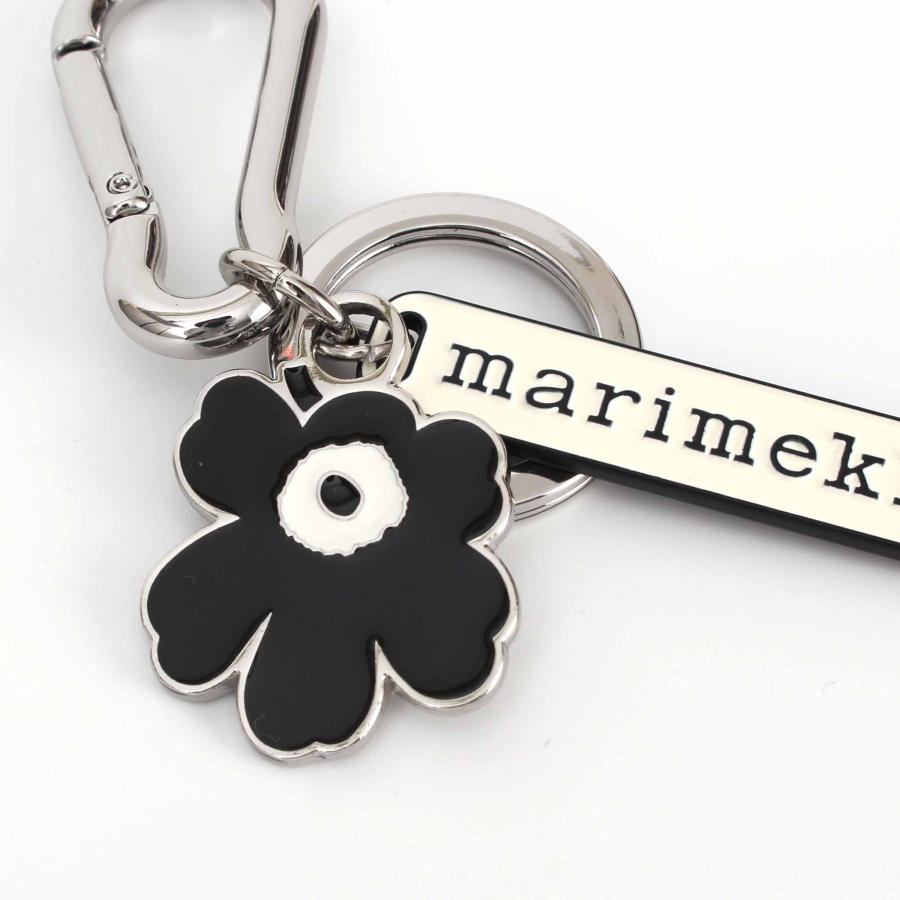 marimekkoキーホルダー　革　ウニッコ　ブラック　マリメッコ　新品　レア Puhallus Ⅱ Unikko キーチェーン | Maija Isola | Marimekko