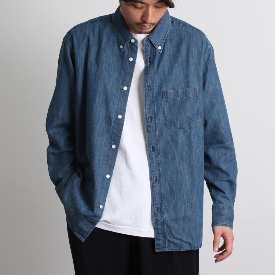 MANUAL ALPHABET（マニュアルアルファベット） 長袖デニムシャツ 6OZ