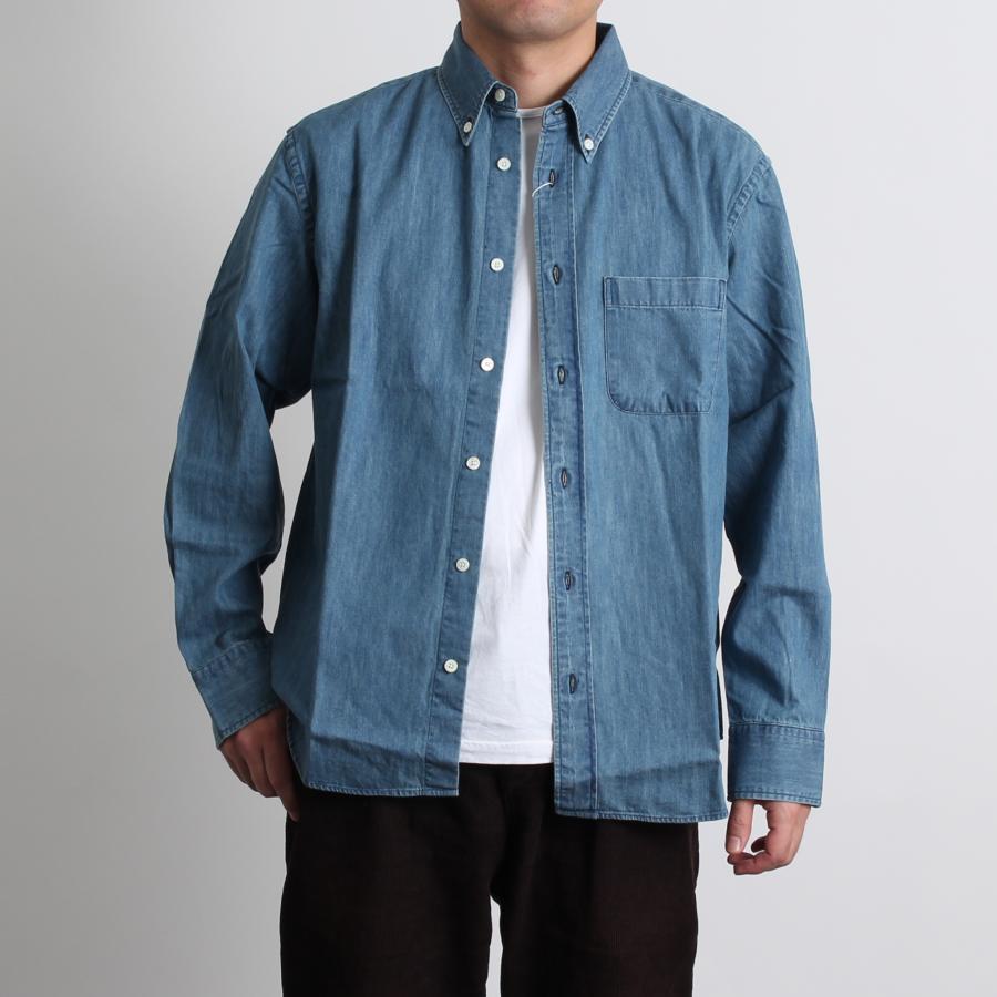 MANUAL ALPHABET（マニュアルアルファベット） 長袖デニムシャツ 6OZ