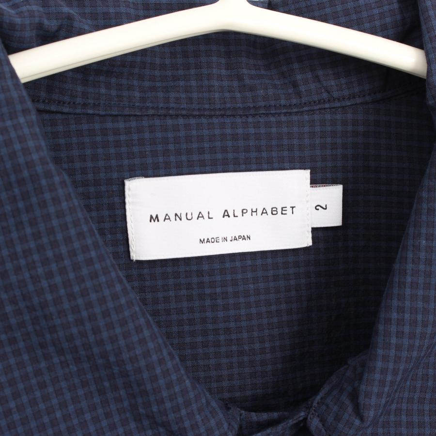 MANUAL ALPHABET（マニュアルアルファベット） 長袖シャツ T/C MINI