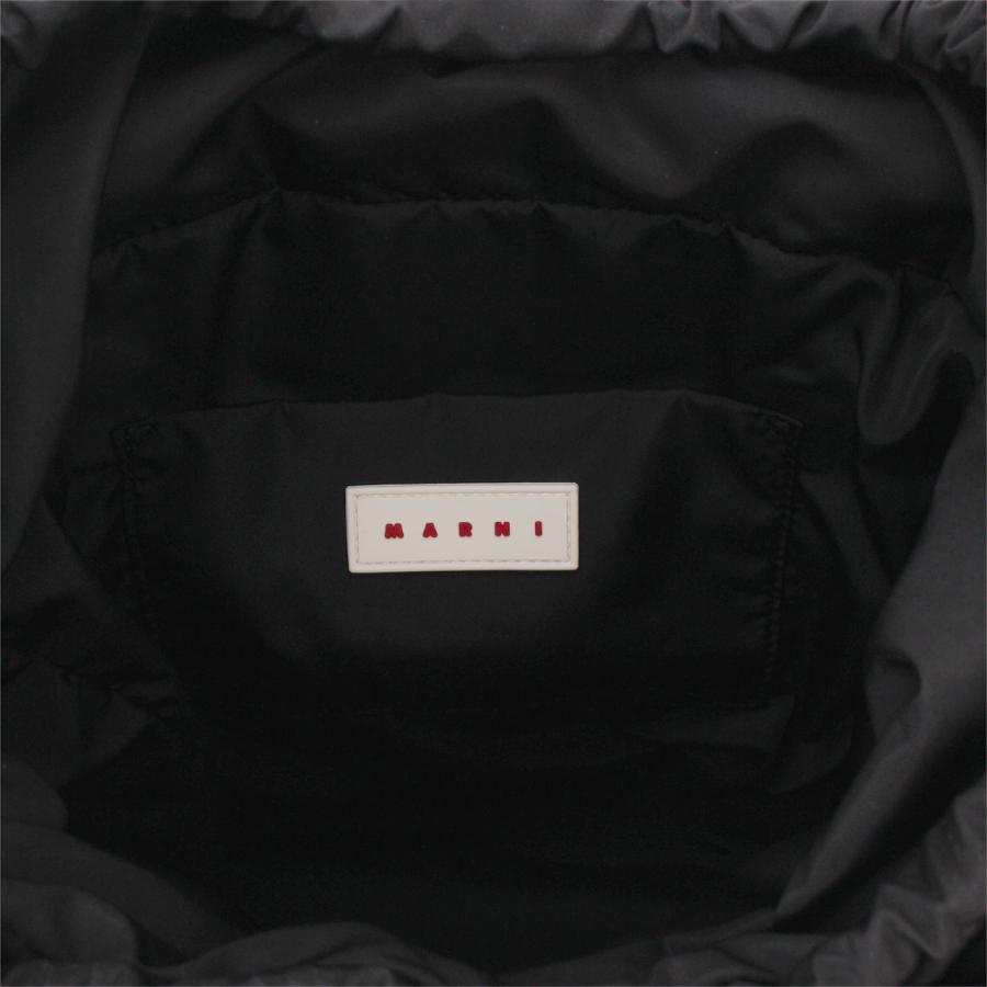★マルニ★バケットバッグ/ブラック ブラック レザー製 Veniceミディアムバケットバッグ | Marni