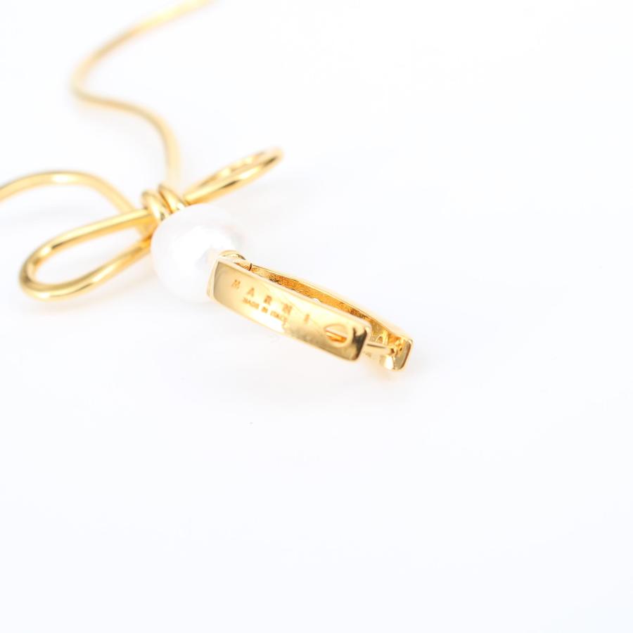 MARNI（マルニ） ピアス BOW DROP EARRINGS WITH PEARLS リボン