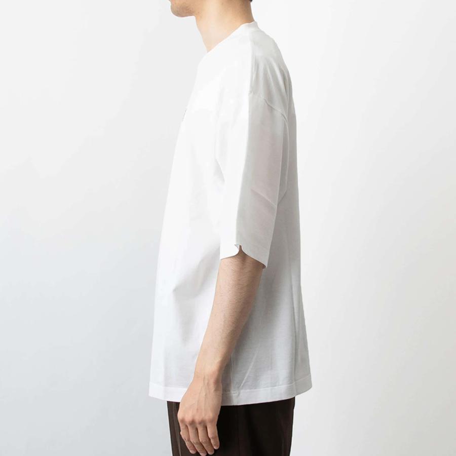 MARNI ホワイトストライプ 半袖シャツ MARNI（マルニ）ウールフレスコストライプオープンカラーS/S