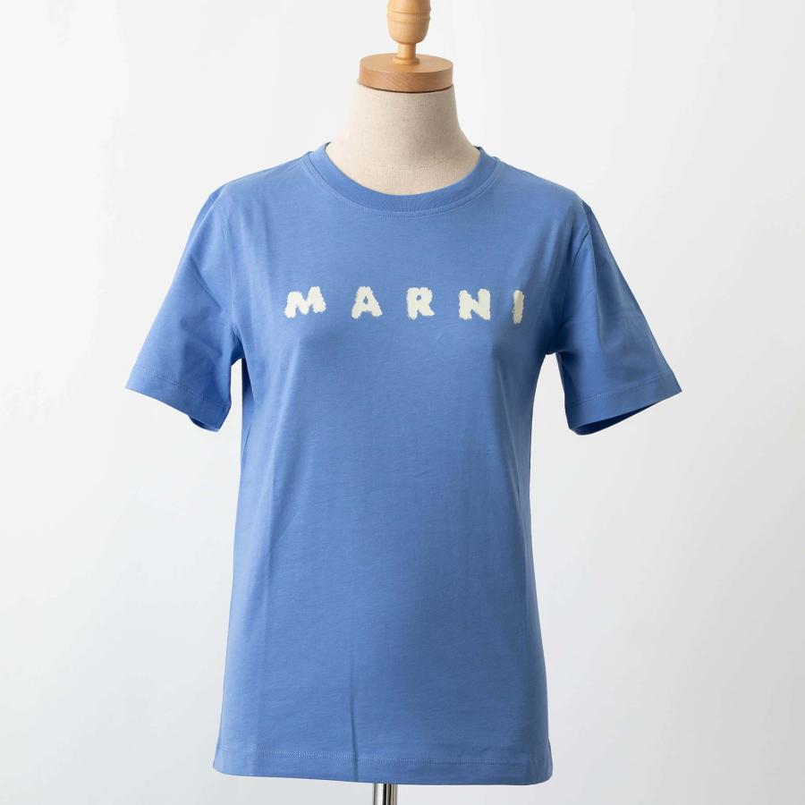 MARNI（マルニ） 半袖Tシャツ T-SHIRT WITH MARNI SCRIBBLED LOGO