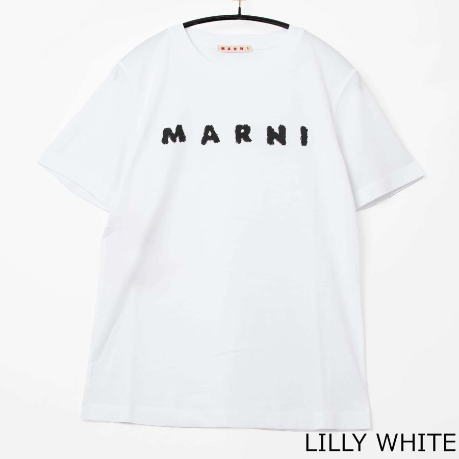 MARNI（マルニ） 半袖Tシャツ T-SHIRT WITH MARNI SCRIBBLED LOGO