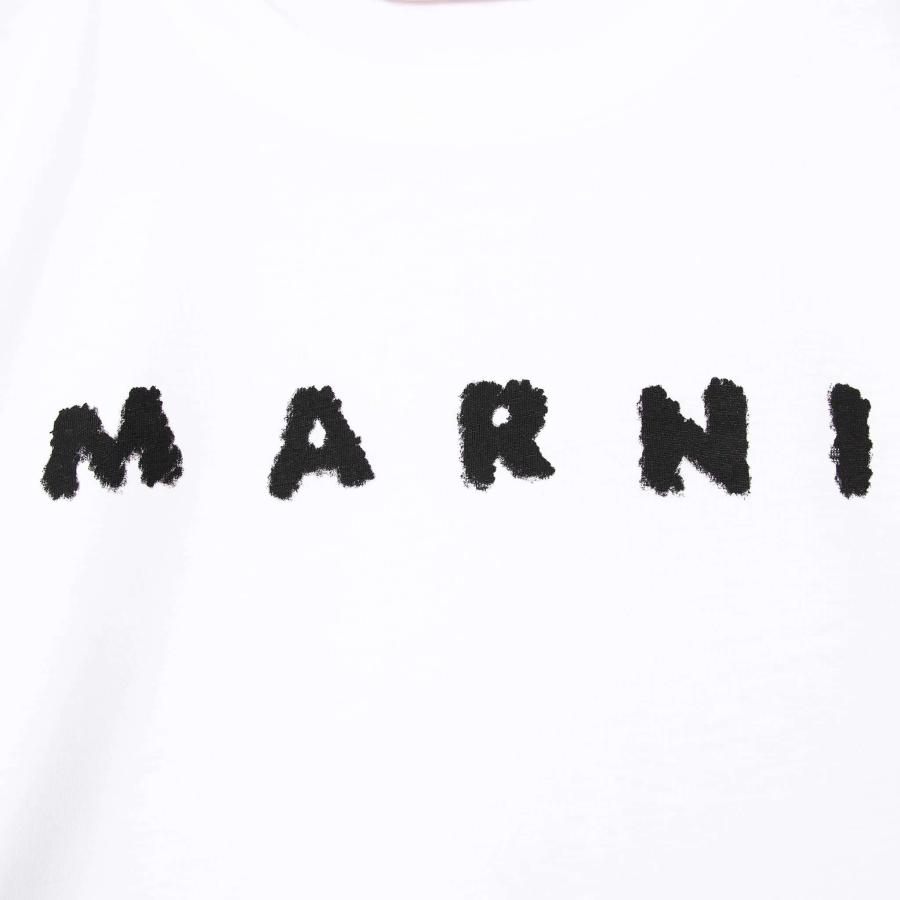 MARNI（マルニ） 半袖Tシャツ T-SHIRT WITH MARNI SCRIBBLED LOGO