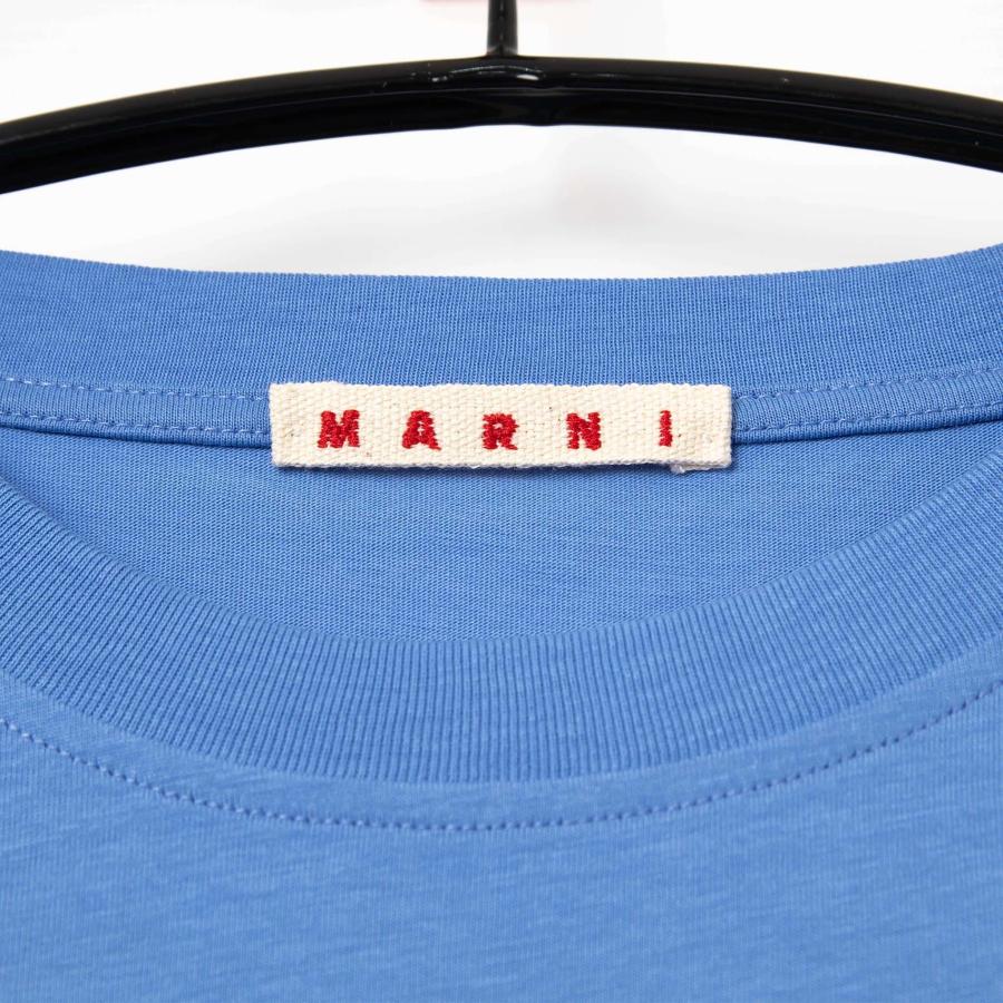 MARNI（マルニ） 半袖Tシャツ T-SHIRT WITH MARNI SCRIBBLED LOGO