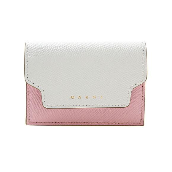 マルニ Marni 財布 レディース 三つ折り財布 ホワイト ピンク ブラック Pfmow02u23 Lv5 Z329i White Pink Black Mrn Slg0060 Chelseagardensuk 通販 Yahoo ショッピング