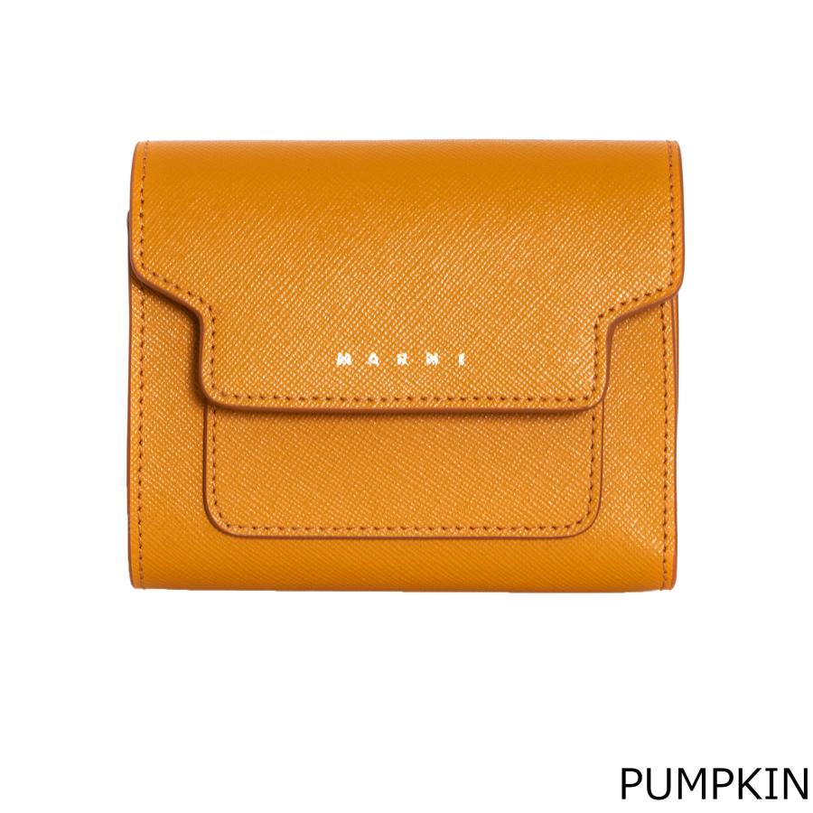 マルニ MARNI 財布 レディース 三つ折り財布 SQUARE WALLET W/FLAP PFMO0052U2 LV520｜chgardens｜03