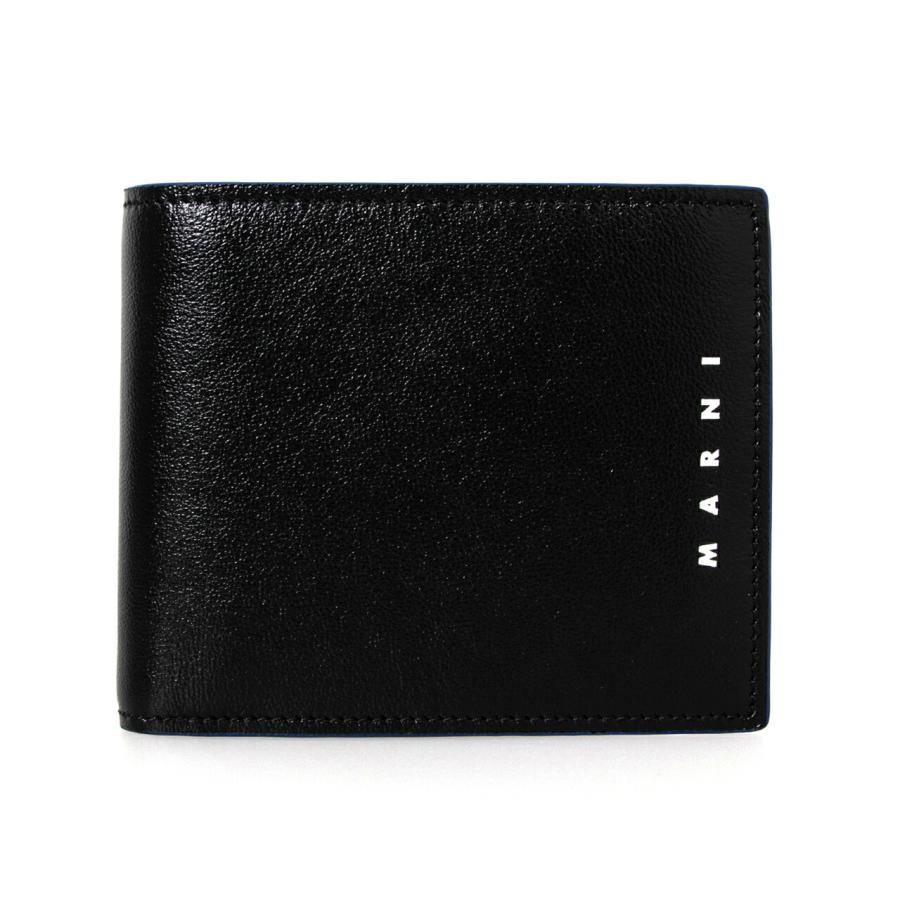マルニ Marni 財布 メンズ 二つ折り財布 ブラック ネイビーブルー E W Bi Fold Wallet Pfmi0049u0 P2644 Z452b Black Navy Blue Mrn Slg0143 Chelseagardensuk 通販 Yahoo ショッピング