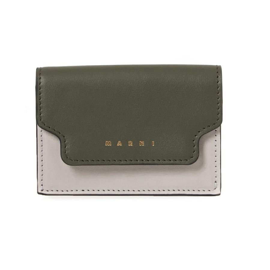 マルニ Marni 財布 レディース 財布 三つ折り財布 モスストーングリーン ペリカングレー Tri Fold Tri Fold モスストーングリーン ペリカングレー Lv5 Green White Brown Wallet Pfmow02u23 Chelseagardensuk Z473n Mrn Slg0154 元の価格の販売