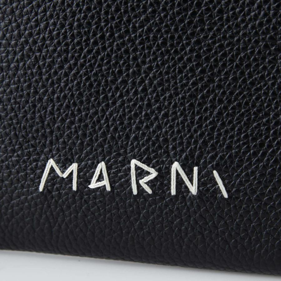 マルニ MARNI 財布 メンズ L字ファスナー財布/コインケース ブラック ZIP AROUND メンディング PFMI0095Q0 P6533 00N99 BLACK｜chgardens｜05