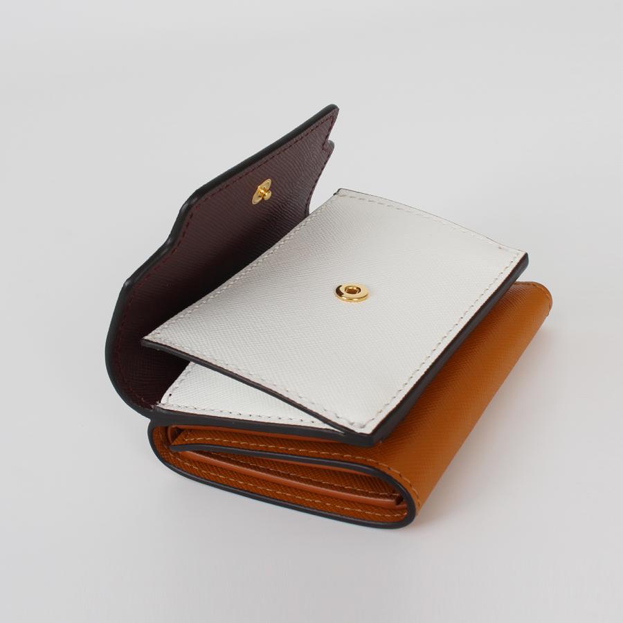 マルニ MARNI 財布 三つ折り財布 TRIFOLD BIG LOGO レディース PFMO0125U1 LV520の画像