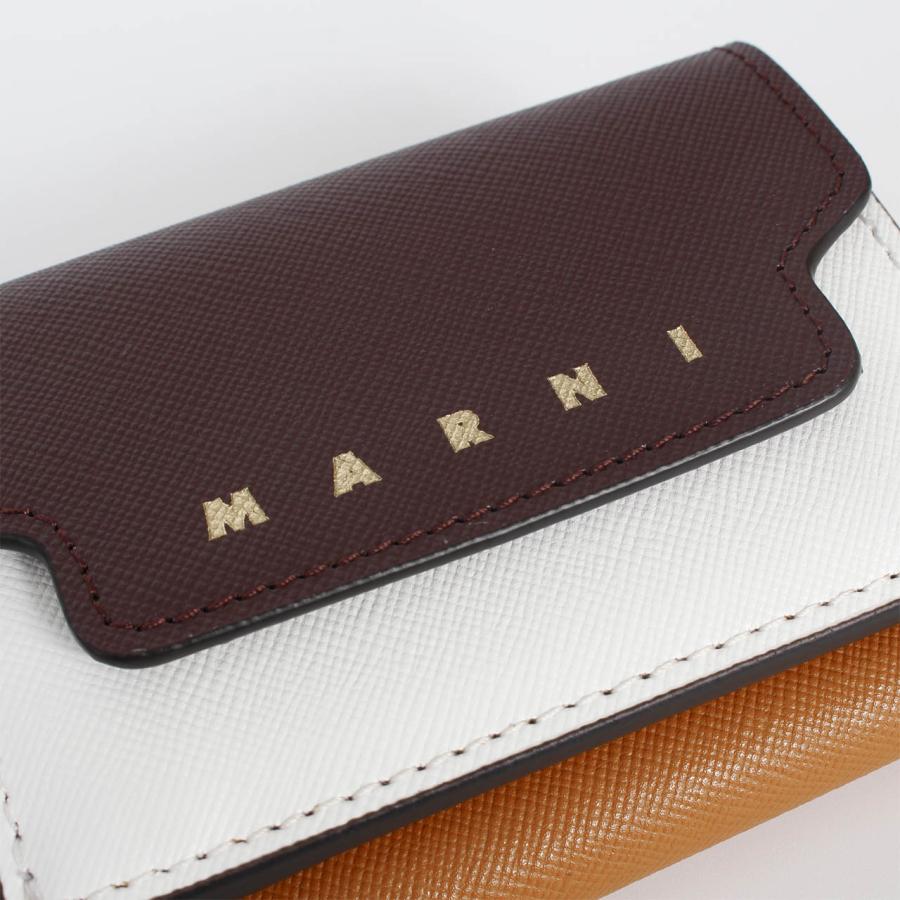 マルニ MARNI 財布 三つ折り財布 TRIFOLD BIG LOGO レディース PFMO0125U1 LV520の画像