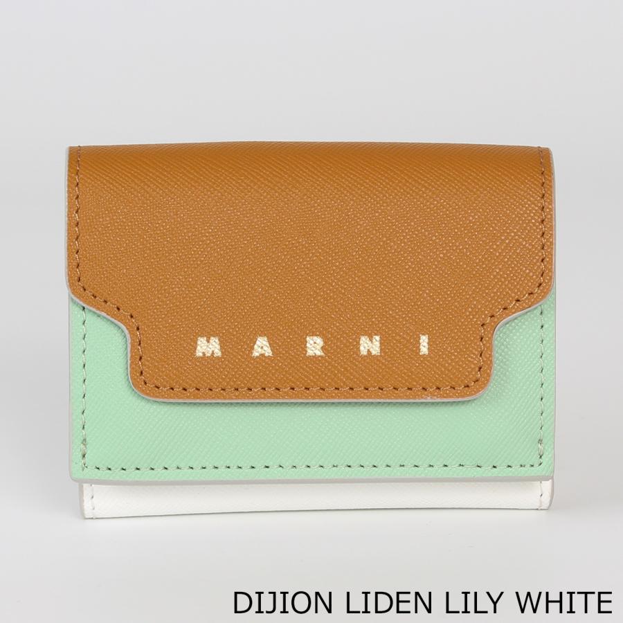マルニ MARNI 財布 三つ折り財布 TRIFOLD BIG LOGO レディース PFMO0125U1 LV520の画像