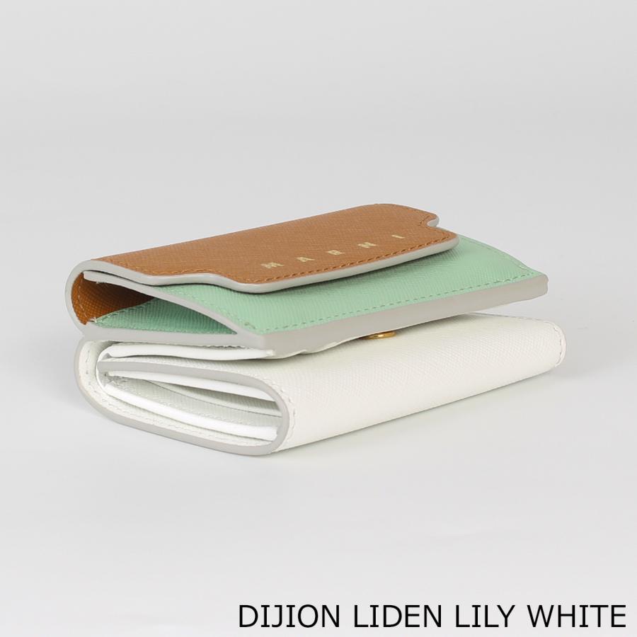 マルニ MARNI 財布 三つ折り財布 TRIFOLD BIG LOGO レディース PFMO0125U1 LV520の画像