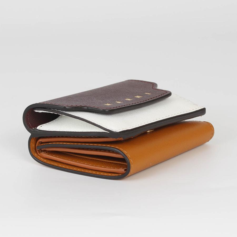 マルニ MARNI 財布 三つ折り財布 TRIFOLD BIG LOGO レディース PFMO0125U1 LV520の画像