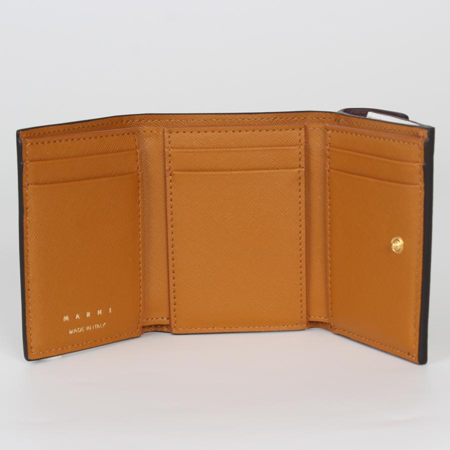 マルニ MARNI 財布 三つ折り財布 TRIFOLD BIG LOGO レディース PFMO0125U1 LV520の画像