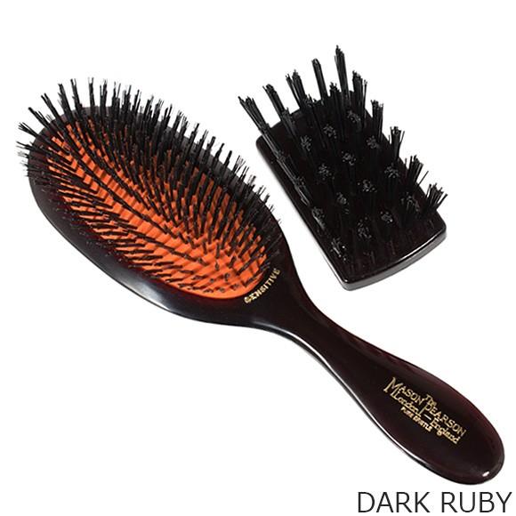 Mason Pearson SB3 ダークルビー ヘアブラシ MASON PEARSON メイソンピアソン ヘアブラシ SENSITIVE BRISTLE SB3 全