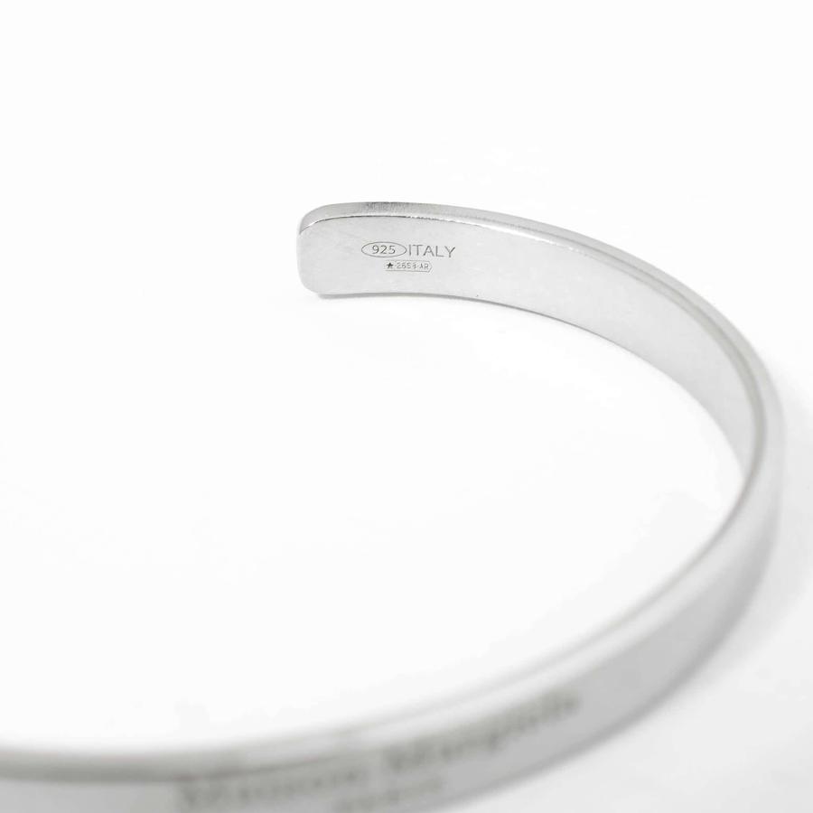 メゾンマルジェラ バングル ロゴ スリム ブレスレット シルバー Maison Margiela MAISON MARGIELA 11 メゾンマルジェラ バングル