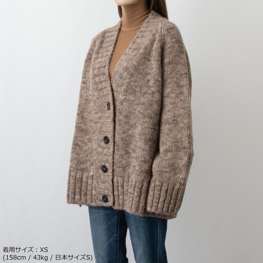 Martin Margiela パープル Vネック 長袖カーディガン Maison Margiela メゾンマルジェラ MAISON MARGIELA レディース