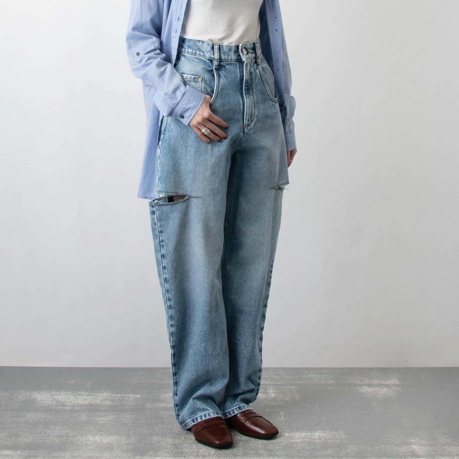 マルジェラMaison Martin Margiela ロングデニム Maison Margiela（メゾンマルジェラ） デニム DENIM JEANS WITH SLASH