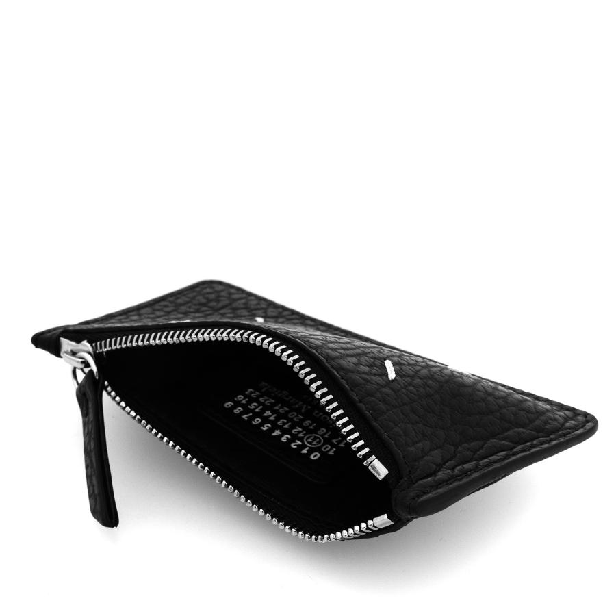 美品　マルジェラ　マネークリップ　4ステッチ　カードケース　ブラック　レザー メゾンマルジェラ Maison Margiela 4ステッチ カーフ