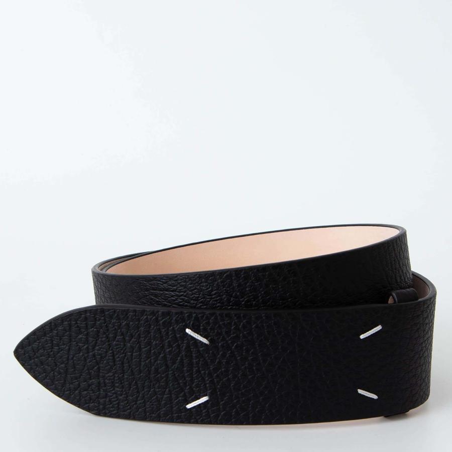 ※傷あり※ 高橋愛着用　メゾン マルジェラ　レザーベルト 4ステッチ Maison Margiela（メゾンマルジェラ） ベルト FOUR STITCHES LEATHER