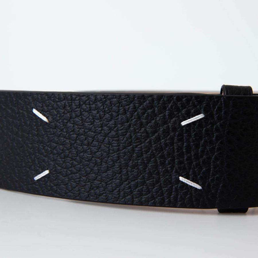 Maison Margiela メゾンマルジェラ ブラックレザーベルト Maison Margiela メゾンマルジェラ ベルト BELT 30 MM ブラック