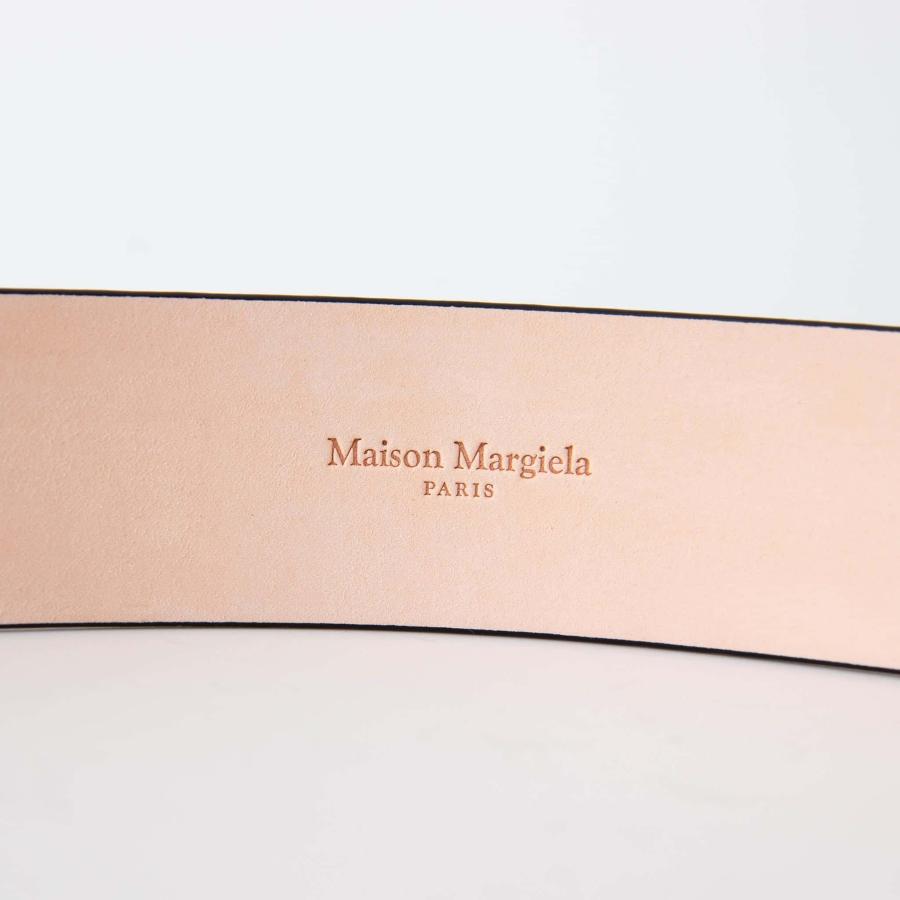 【未使用保管品】メゾンマルジェラ ベルト 本革 4ステッチ イタリア メンズ 黒 Maison Margiela メゾンマルジェラ MAISON MARGIELA ベルト FOUR