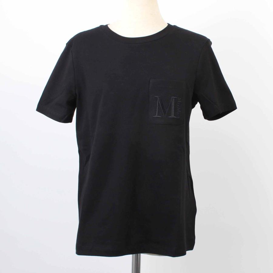 【美品】マックスマーラ　Tシャツ　オーガンジー付け外し襟付き マックスマーラ MAX MARA Tシャツ TACCO ロゴ 半袖 新作 (Max