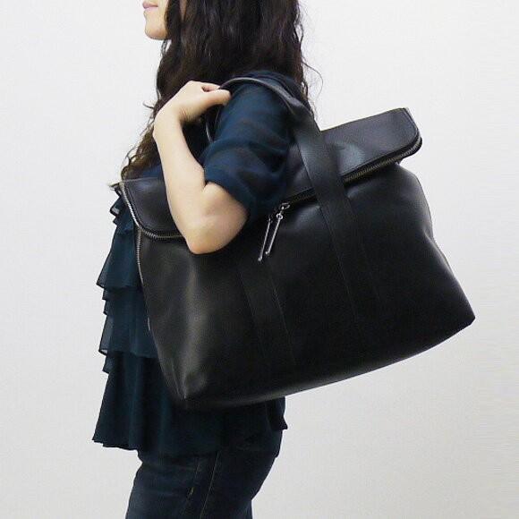 3.1 Phillip Lim◇トートバッグ/レザー/BLK - その他 3.1 Phillip Lim◇トートバッグ/レザー/BLK - その他