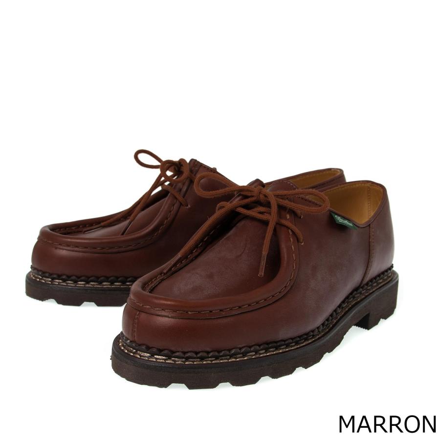 パラブーツ PARABOOT メンズ レザーシューズ MICHAEL/MARCHE II ミカエル DERBY チロリアンシューズ 7156 PLAIN LEATHER｜chgardens｜03