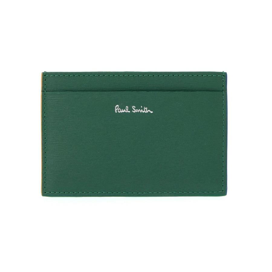 ポールスミス PAUL SMITH メンズ カードケース ベルデグリーン/ライトブルー×オレンジ MENS WALLET CREDIT