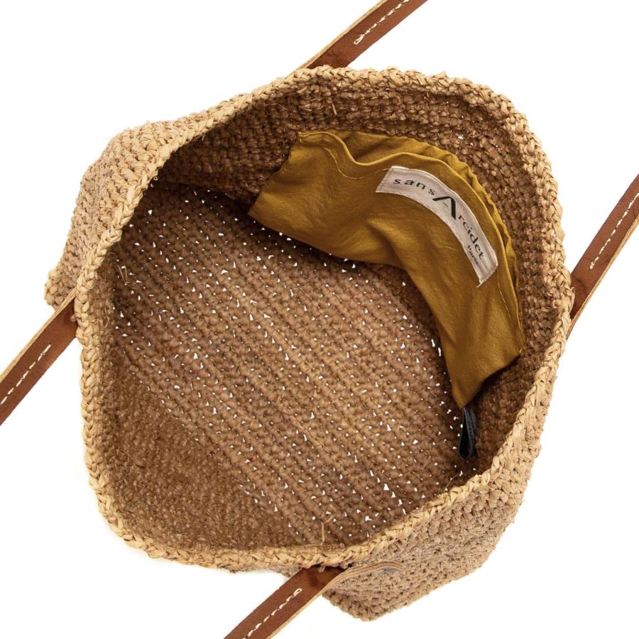 sans Arcidet かごバッグ ベージュ Sans Arcidet サンアルシデ BEBY BAG SMALL CVEG スクエア型