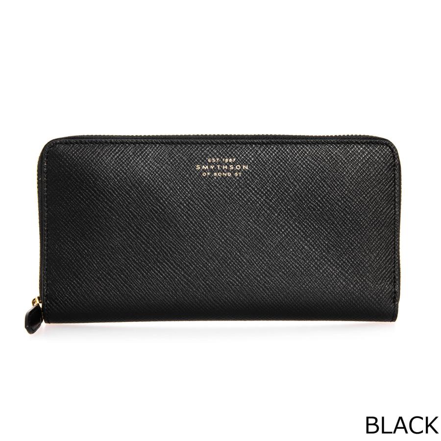 スマイソン SMYTHSON 財布 レディース ラウンドファスナー長財布 PANAMA パナマ LARGE ZIP AROUND PURSE  レザージップパース Lサイズ