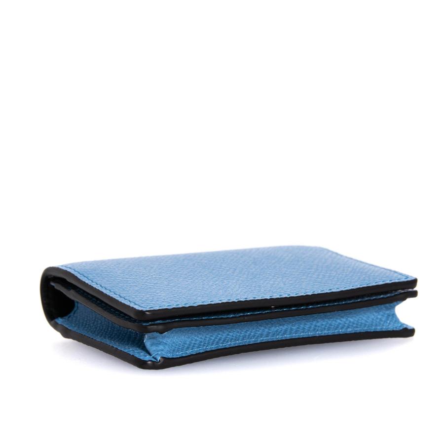 SMYTHSON Panama 二つ折りカードケース 名刺入れ ネイビーレザー SMYTHSON Panama 二つ折りカードケース 名刺入れ ネイビーレザー