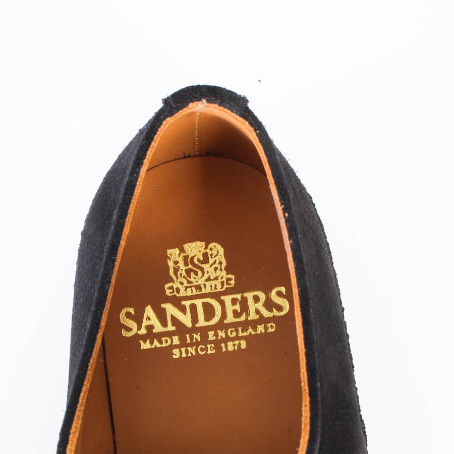 サンダース SANDERS レザーシューズ SANDERS BRIT SHOE  サンダース ブリットシューズ メンズ 9913BS SUEDE CREPE SOLE/ FLAT FOXINGの画像