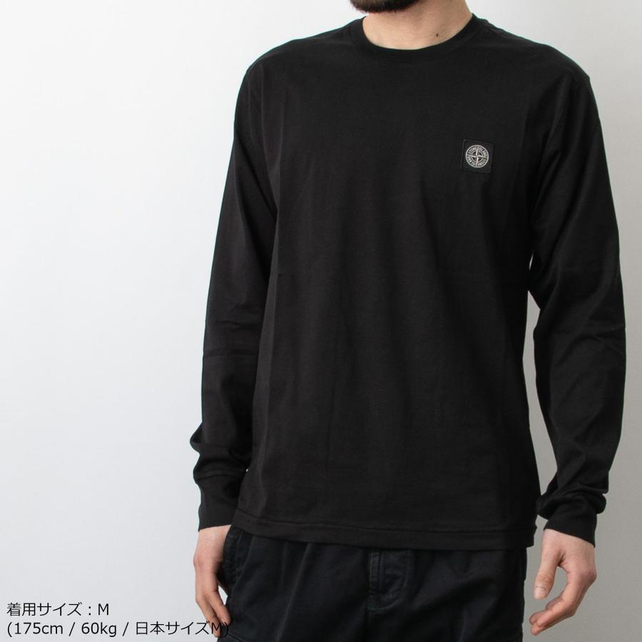 STONE ロンT 黒　Mサイズ ストーンアイランド黒ロンT 長袖TシャツMサイズ