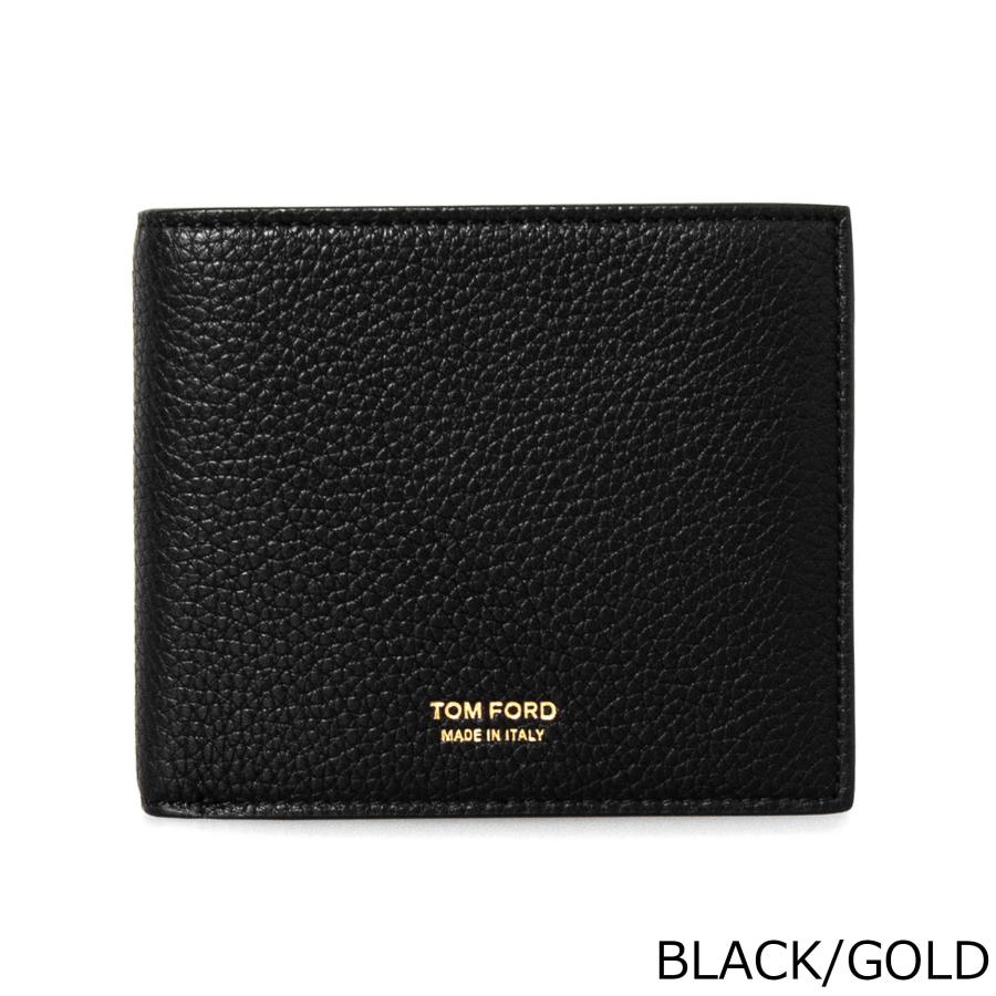 トムフォード TOM FORD 財布 メンズ 二つ折り財布（小銭入れ付き） T LINE CLASSIC BIFOLD COIN WALLET YT278 / Y0278 LCL158G / LCL158S 1N001 BLACK｜chgardens｜03