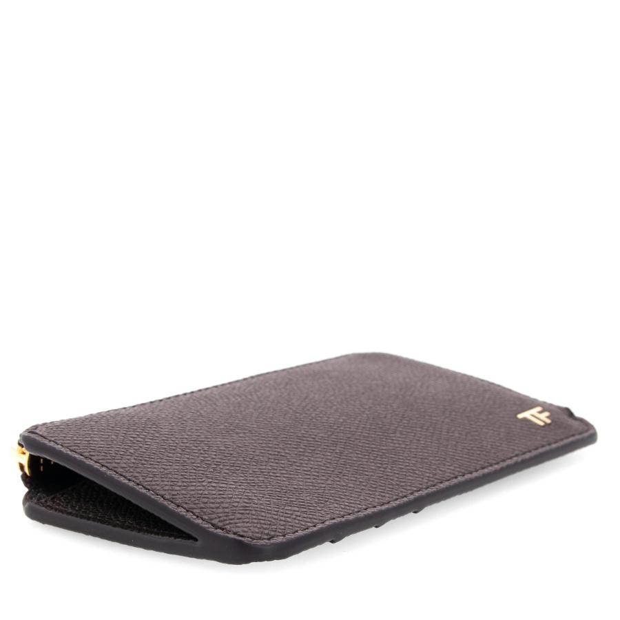 トムフォード TOM FORD 財布 カードケース/コインケース（フラグメントケース） SMALL GRAIN CALF T LINE MEDIUM ZIP WALLET メンズ YM238 LCL081Sの画像