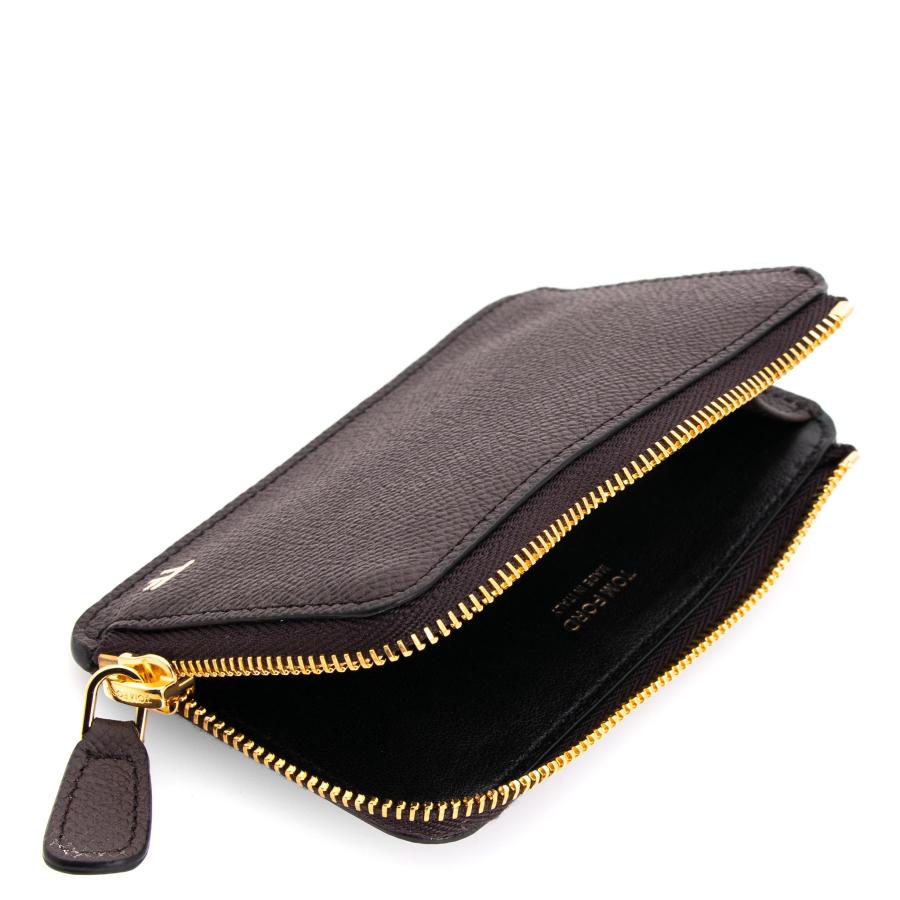 トムフォード TOM FORD 財布 カードケース/コインケース（フラグメントケース） SMALL GRAIN CALF T LINE MEDIUM ZIP WALLET メンズ YM238 LCL081Sの画像