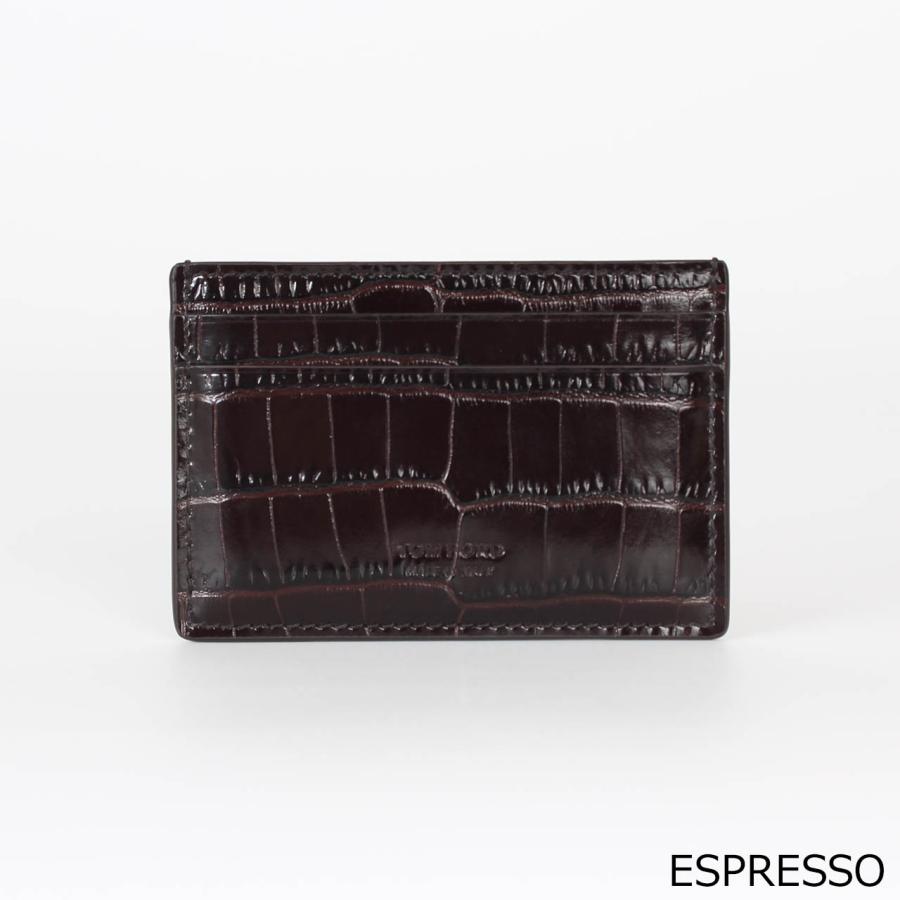 トムフォード TOM FORD カードケース EXOTIC LINE SHINY PRINTED CROC CLASSIC CARD HOLDER メンズ Y0413 LCL439G / LCL439Sの画像