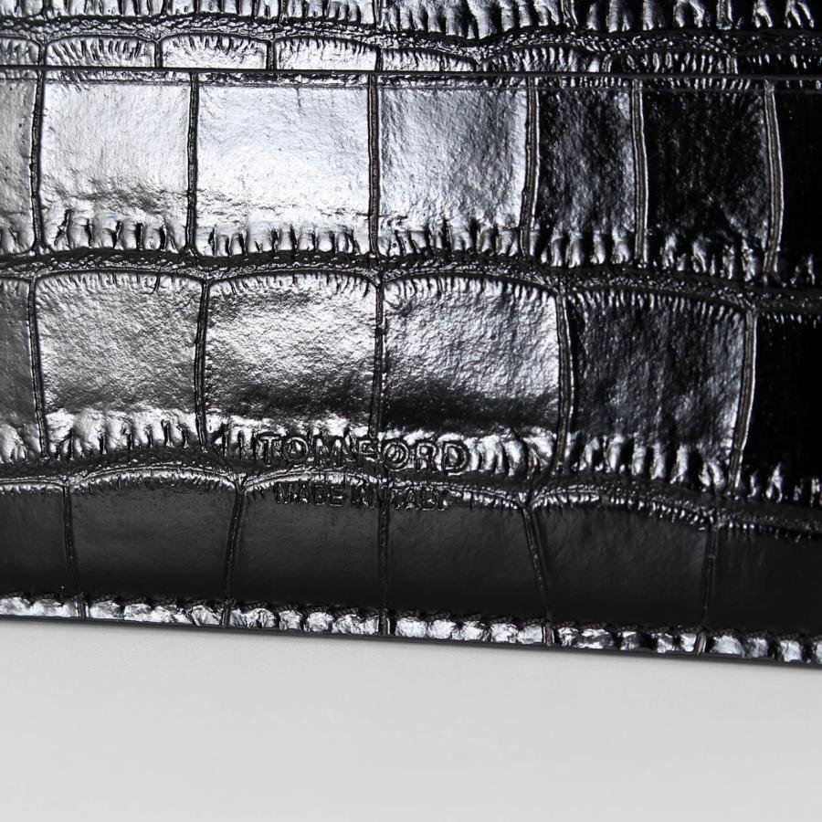 トムフォード TOM FORD カードケース EXOTIC LINE SHINY PRINTED CROC CLASSIC CARD HOLDER メンズ Y0413 LCL439G / LCL439Sの画像
