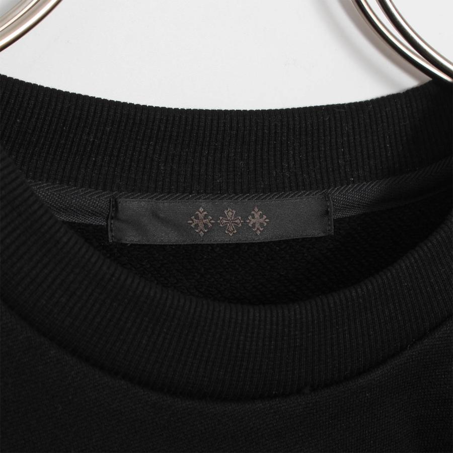 【希少✨】TATRAS タトラス 袖ロゴ RENOIR 薄手スウェット 黒 01 TATRAS（タトラス） スウェット FIDASIO SWEATSHIRT フィダシオ