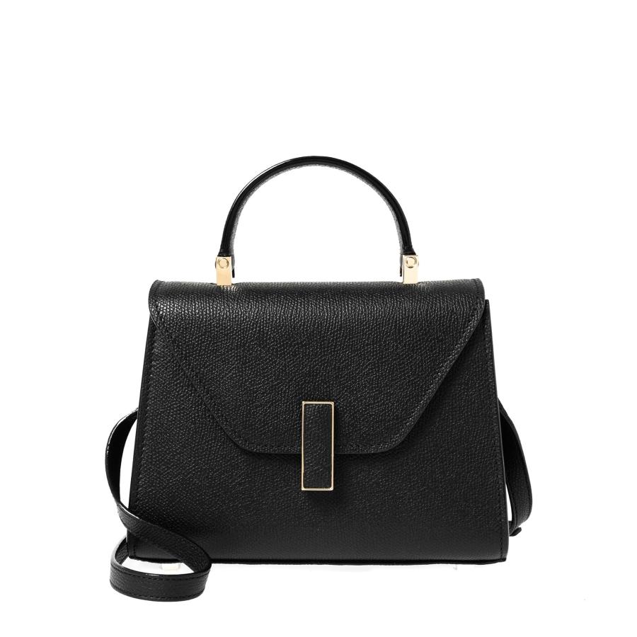 Valextraヴァレクストラ イジィデ2way ハンドバッグ レザー ブラック Valextra（ヴァレクストラ） バッグ レディース 2WAYハンド/ショルダー